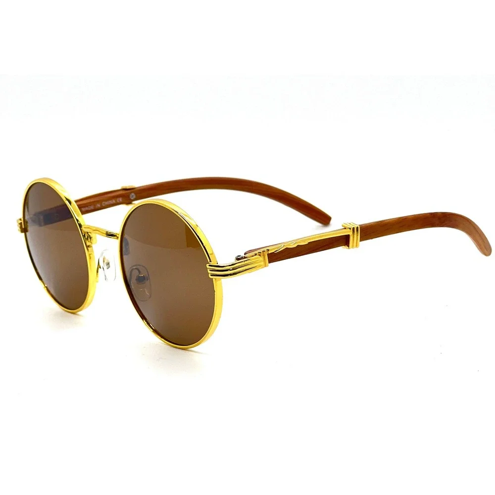 Men Glasses Gothic Round UV400 Protection Sunglasses Street Outdoor Gangster New